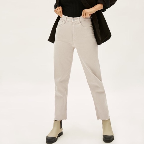 Everlane | The Way High Raw Hem Jean | Flax | Size 25 - Picture 4 of 9